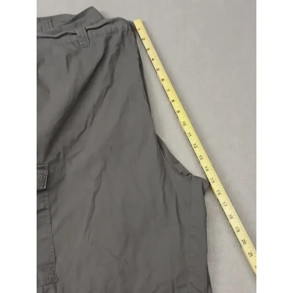 King Size (46) Men's Gray Cargo Style Relaxed Shorts